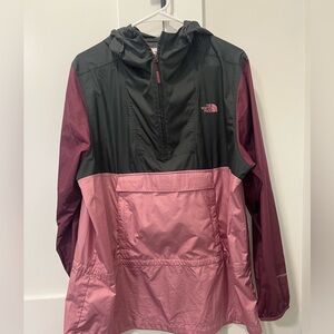 The North Face Pink and Grey Windbreaker